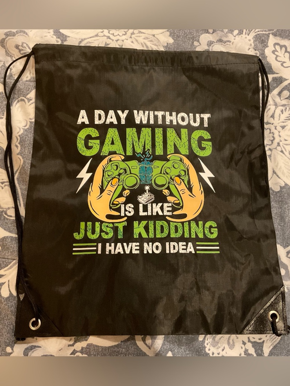 Colorful Drawstring Bag, NWOT